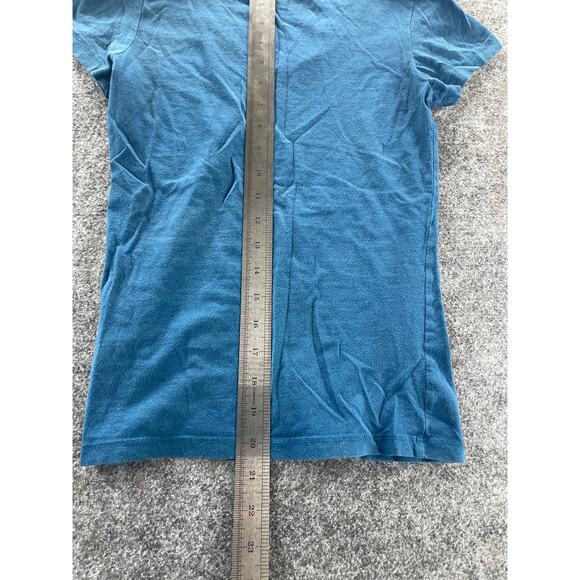 Active Basics Blue V-Neck Short Sleeve Casual T-Shirt Top Women's Size Medium - Picture 7 of 8